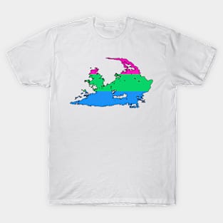 Pride Koria Map - Polysexual T-Shirt